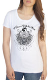 Women's Tee I dance with the moon, Earth, Moon Flowery eye zen TS1465