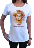 Womens T-Shirt Body Mind Soul Buddha Chakra Meditation Zen TS1472