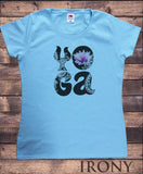 Women's T-Shirt Yoga Lotus Flowery Print TS1487