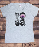 Women's T-Shirt Yoga Lotus Flowery Print TS1487