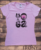 Women's T-Shirt Yoga Lotus Flowery Print TS1487