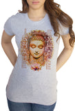 Women's T-Shirt Inhale Namaste Breath Exhale Buddha Chakra Meditation Zen-Print TS1490