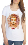 Women's T-Shirt Inhale Namaste Breath Exhale Buddha Chakra Meditation Zen-Print TS1490