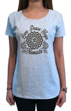 Women's T-Shirt Love, Peace, Yoga Om Namaste Meditation Peace TS1499