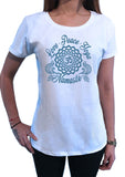 Women's T-Shirt Love, Peace, Yoga Om Namaste Meditation Peace TS1499