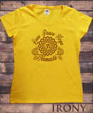 Women's T-Shirt Love, Peace, Yoga Om Namaste Meditation Peace TS1499