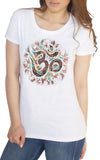 Womens T-Shirt,Om Yantra Mandala Yoga Spiritual Print TS1528
