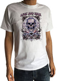 Men’s T-Shirt Rose Skull Gothic Style, Love and Hate Print TS1535