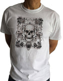 Men’s T-Shirt Skull Gothic Style, Frame Heavy Metal Skulls Print TS1537