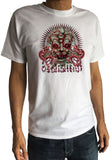 Mens T-Shirt Ethnic Tribel Rebellion Face Distressed Look Print TS1538