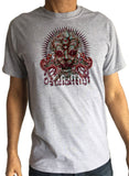 Mens T-Shirt Ethnic Tribel Rebellion Face Distressed Look Print TS1538