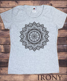 Women's T-Shirt Ethnic Mandala Circle line Art Graphics Print TS1545