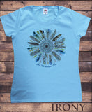 Women's T-Shirt Your Vibe Attract your Tribe Feather Ethnic Print TS1547