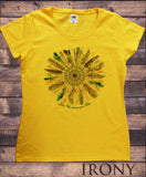 Women's T-Shirt Your Vibe Attract your Tribe Feather Ethnic Print TS1547