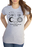 Women's T-Shirt, You are my Moon, Sun and Stars Graphical Print TS1552
