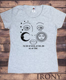 Women's T-Shirt, You are my Moon, Sun and Stars Graphical Print TS1552