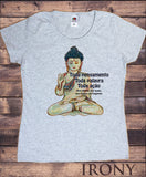 Women's T-Shirt Yoga Buddha Meditation Slogan Mantra Print TS1557