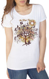 Women's T-Shirt Yoga Meditation Poses Yoga Tree Print TS1562