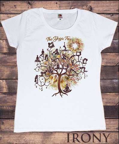 Women's T-Shirt Yoga Meditation Poses Yoga Tree Print TS1562