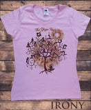 Women's T-Shirt Yoga Tree Buddha Yoga Meditation Flower zen Tree TS1422