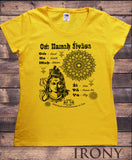 Womens Tee Om Namah Sivaya Om Na Mah Soul water earth Print TS1584