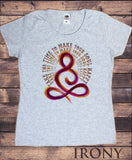 Women's T-Shirt Take your time to make the soul happy Flowery Pattern India om Zen TS1597