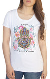 Women's T-Shirt Fatima Hand Mysteries of Existence Print TS1599