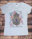 Women's T-Shirt Fatima Hand Mysteries of Existence Print TS1599