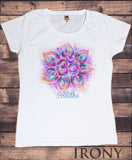 Women's T-Shirt ,Positive Vibes lotus OM Just Breath Print TS1602