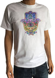 Men's T-Shirt Hamza Hand, Ethnic Spiritual Meditation Print,TS1607