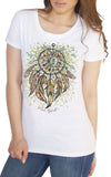 Women’s T-Shirt Dreamcatcher Tribal Red Indian Native American Feathers TS1610