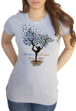 Women's T-Shirt Yoga Meditation India zen yoga Tree Print TS1618