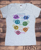Women's T-Shirt Yoga Meditation Seven Chakras Print TS1619