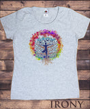 Women's T-Shirt Colourful Yoga Meditation Yoga Pose Grow Tree Print TS1620