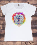 Women's T-Shirt Colourful Yoga Meditation Yoga Pose Grow Tree Print TS1620