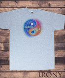 Men's T-Shirt Ying Yang Karma Works Slogan Colourful Print TS1622