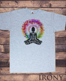 Mens T-Shirt Buddha Chakra Om Namaste Colourful Design TS1623