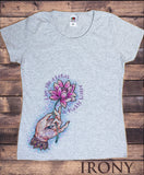 Women's T-Shirt Lotus In Muddy Water Print TS1629