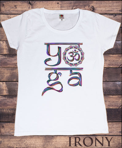 Women's T-Shirt Om Aum Yoga aztec flowery India Zen TS1661