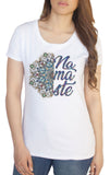 Women's T-Shirt Namaste Ethnic Design Motif Meditation Print TS1663