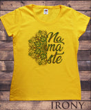 Women's T-Shirt Namaste Ethnic Design Motif Meditation Print TS1663