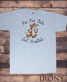 Men's T-Shirt Fox Iconic Print "For FOX Sake, Just Meditate" Funny Sarcastic Print TS1664