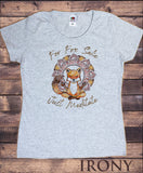 Women’s T-shirt Fox Iconic Print "For FOX Sake, Just Meditate" Funny Sarcastic Print TS1665