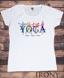 Women's T-Shirt Yoga Poses "Inhale, exhale, repeat" Meditation Pose TS1667