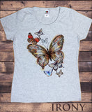 Women’s T-Shirt With Large Butterfly- Butterflies Print TS1673