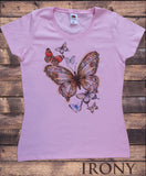 Women’s T-Shirt With Large Butterfly- Butterflies Print TS1673