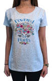 Women’s T-shirt Powered By Plants Flowery Print TS1684