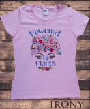 Women’s T-shirt Powered By Plants Flowery Print TS1684