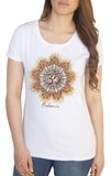 Womens T-Shirt Namaste OM Balance colour explosion Yoga meditation Zen print TS1687