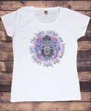 Women’s T-shirt Fatima Hamsa Hand Spiral Boho Zen Eye Print TS1689